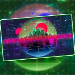 Premium Retrowave Playmat: Forest